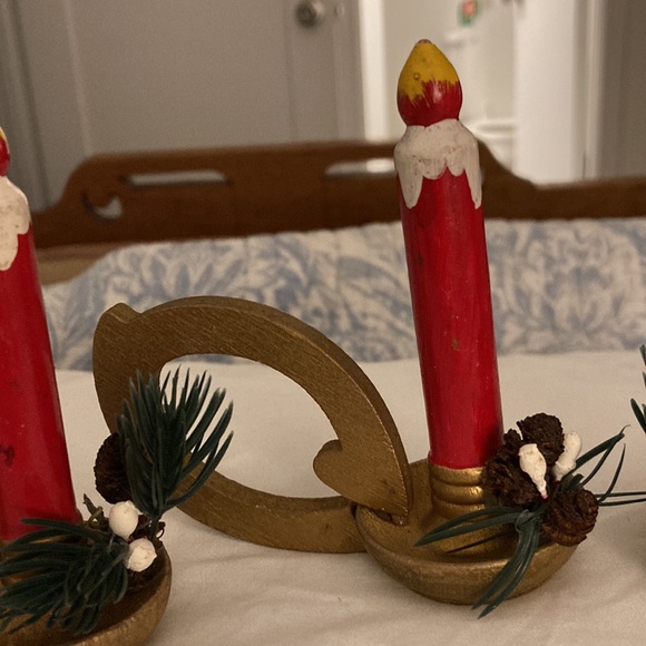 Vera wooden Christmas napkin holders napkin rings vintage. Set of three. - Picture 3 of 6